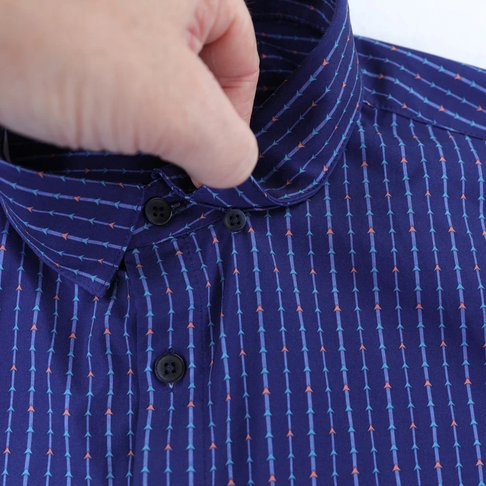 Mizzen+Main Leeward Short Sleeve Button Down Shirt Mens Large Classic Blue - Picture 6 of 11